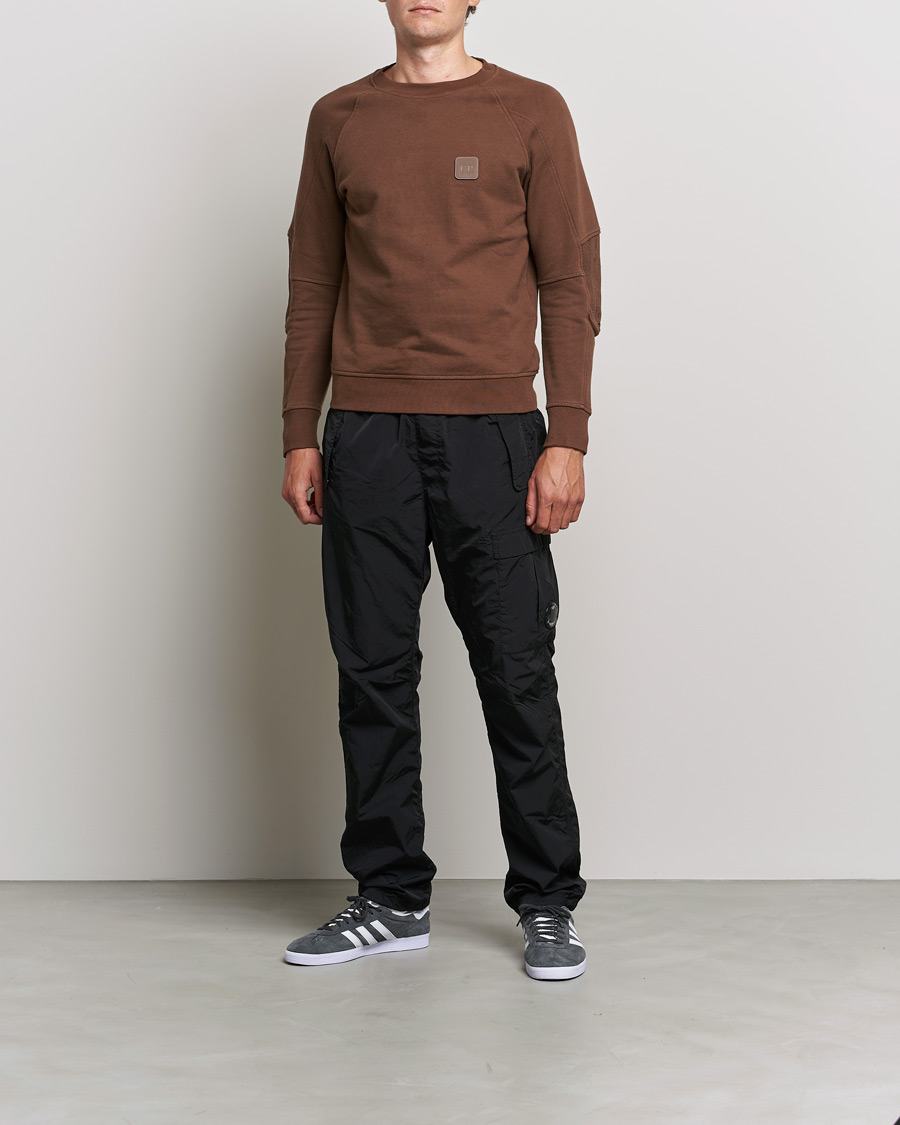 Heren | Truien | C.P. Company | Metropolis Diagonal Raised Fleece Sweat Brown