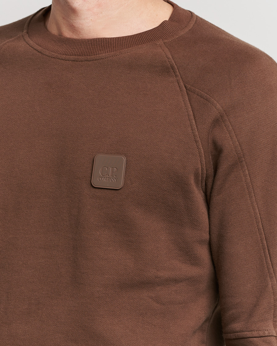 Heren | Truien | C.P. Company | Metropolis Diagonal Raised Fleece Sweat Brown