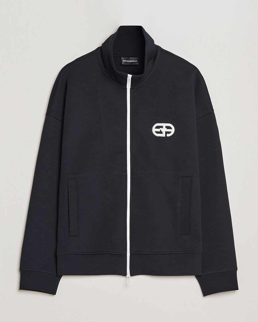 Heren | Truien | Emporio Armani | Wool Cardigan Dark Navy