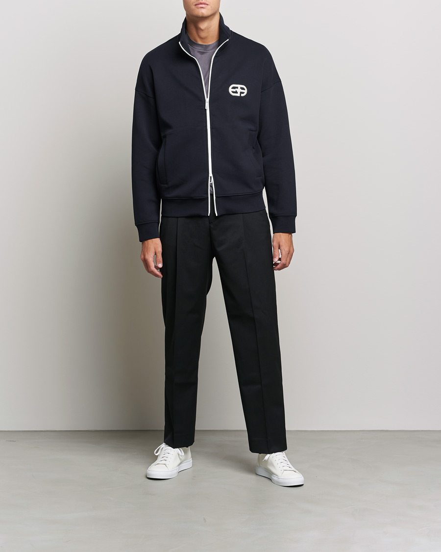 Heren | Truien | Emporio Armani | Wool Cardigan Dark Navy