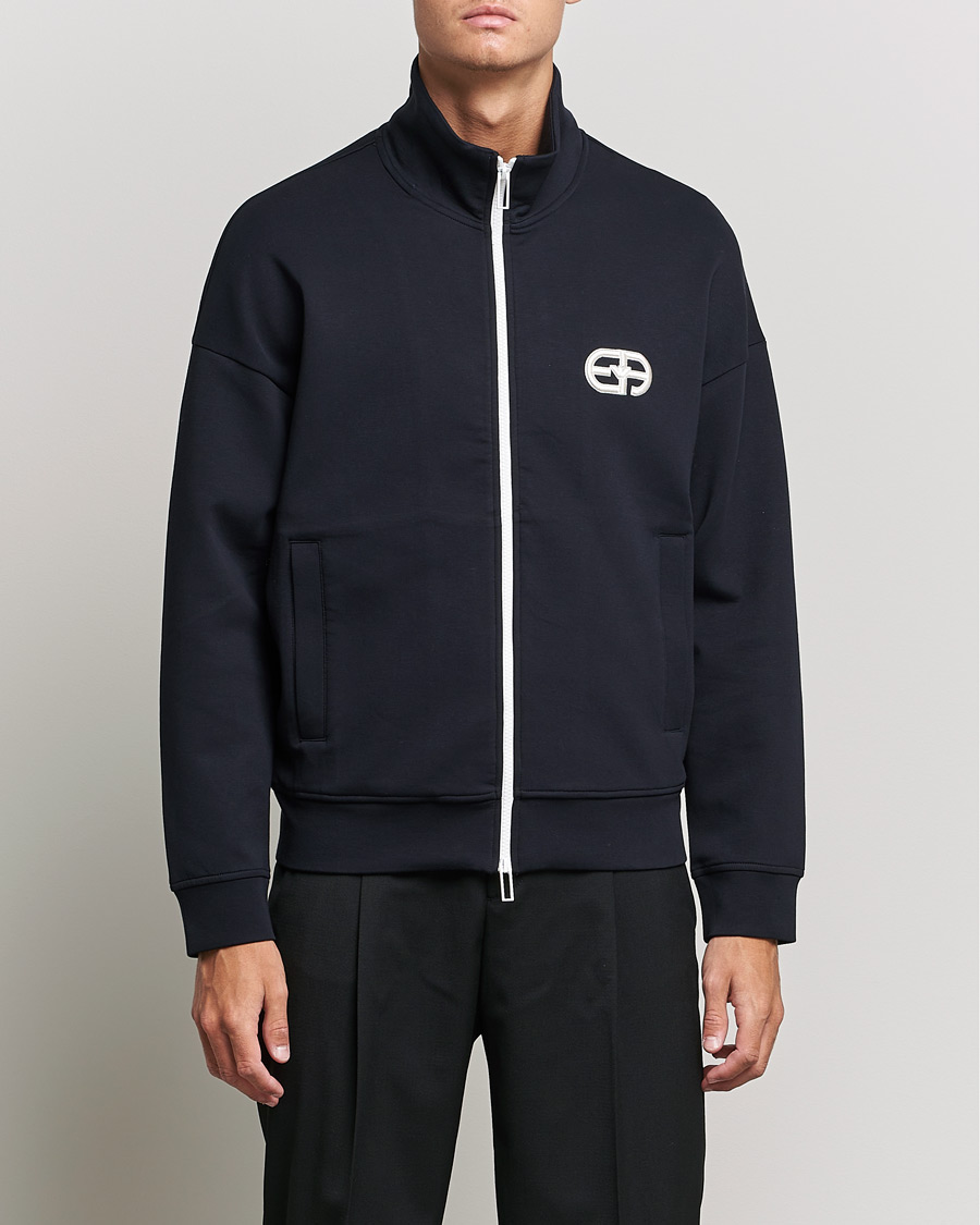 Heren | Truien | Emporio Armani | Wool Cardigan Dark Navy