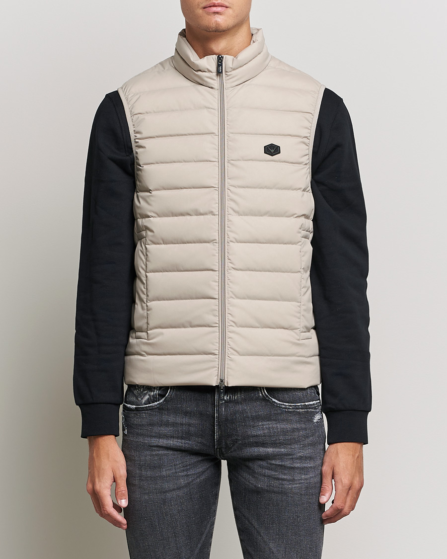Heren | Jassen | Emporio Armani | Light Down Vest Beige