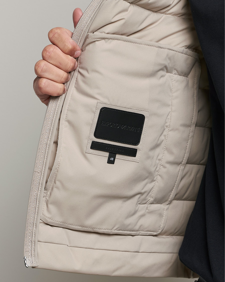 Heren | Jassen | Emporio Armani | Light Down Vest Beige