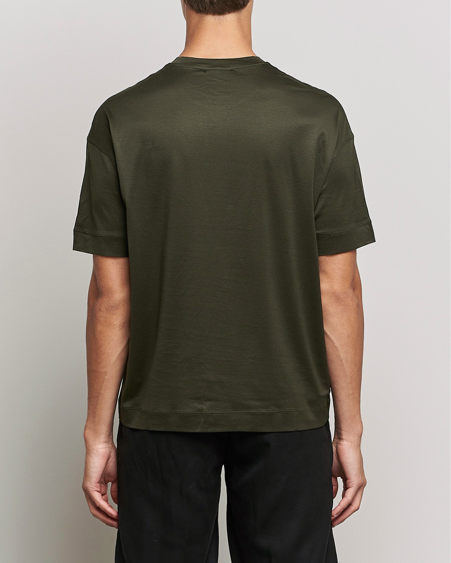 Heren | T-shirts | Emporio Armani | Logo Cotton Tee Green