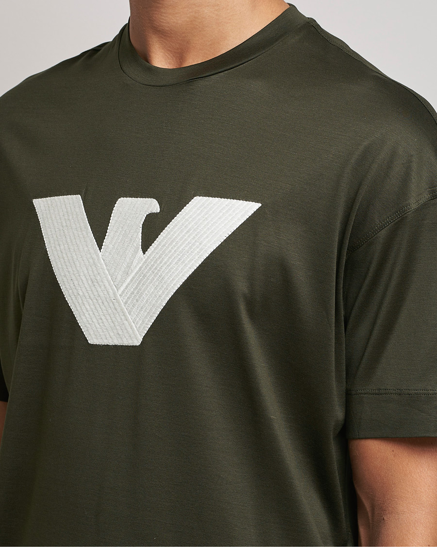 Heren | T-shirts | Emporio Armani | Logo Cotton Tee Green