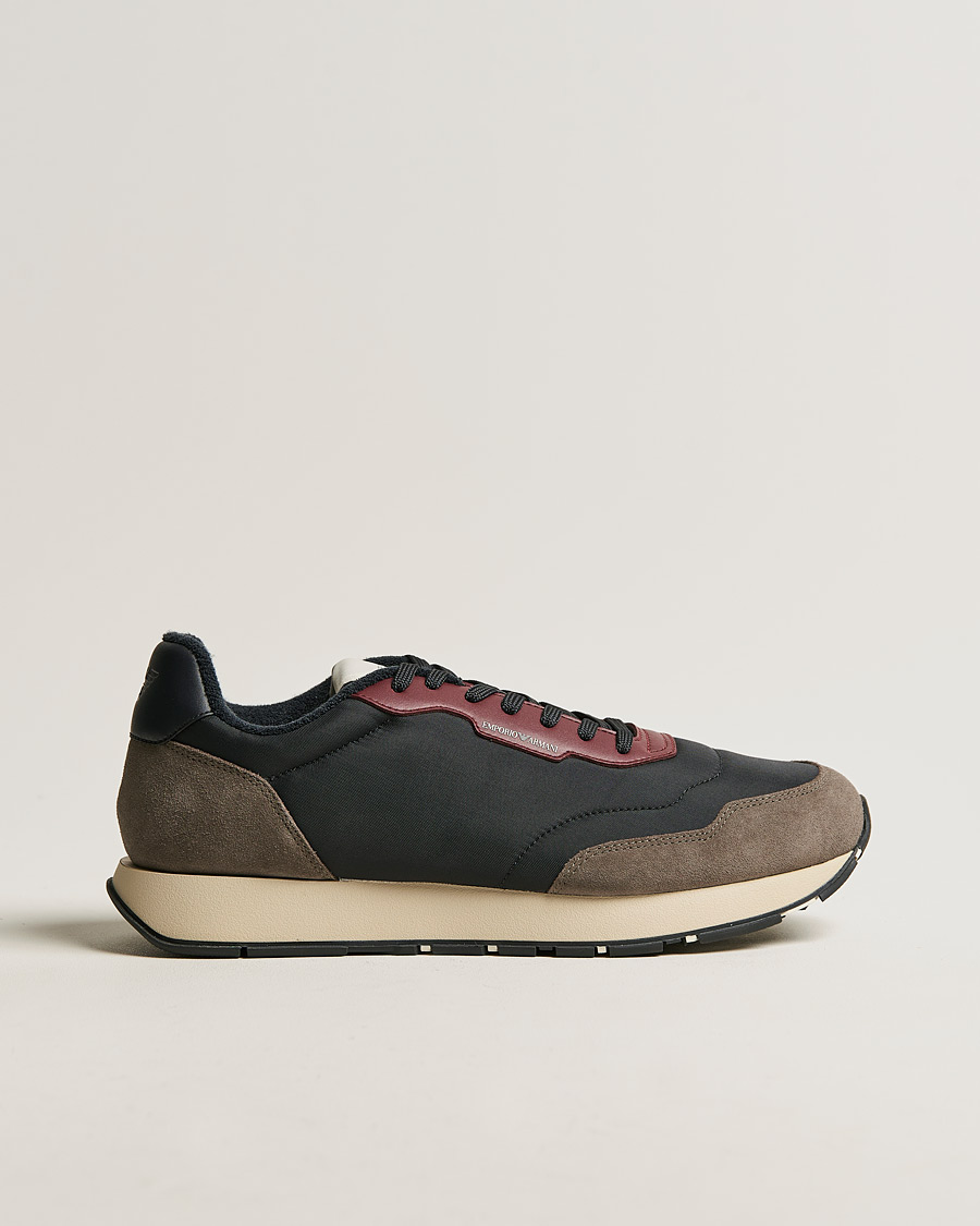 Heren | Emporio Armani Running Sneaker Black | Emporio Armani | Running Sneaker Black