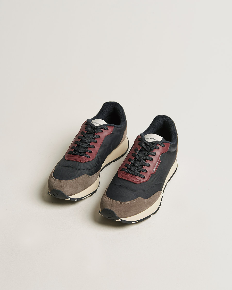 Heren | Emporio Armani Running Sneaker Black | Emporio Armani | Running Sneaker Black