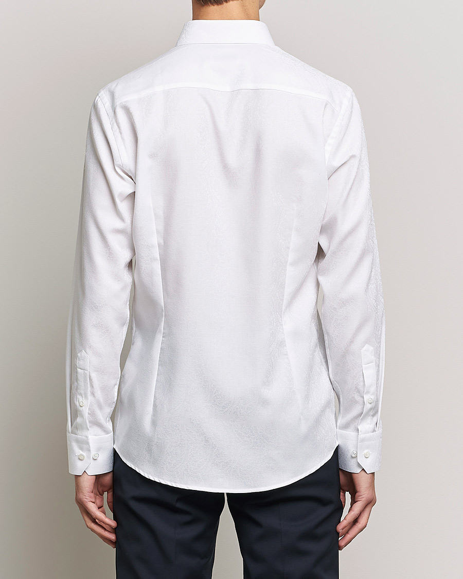 Heren | Overhemden | Eton | Jaquard Paisley Shirt White