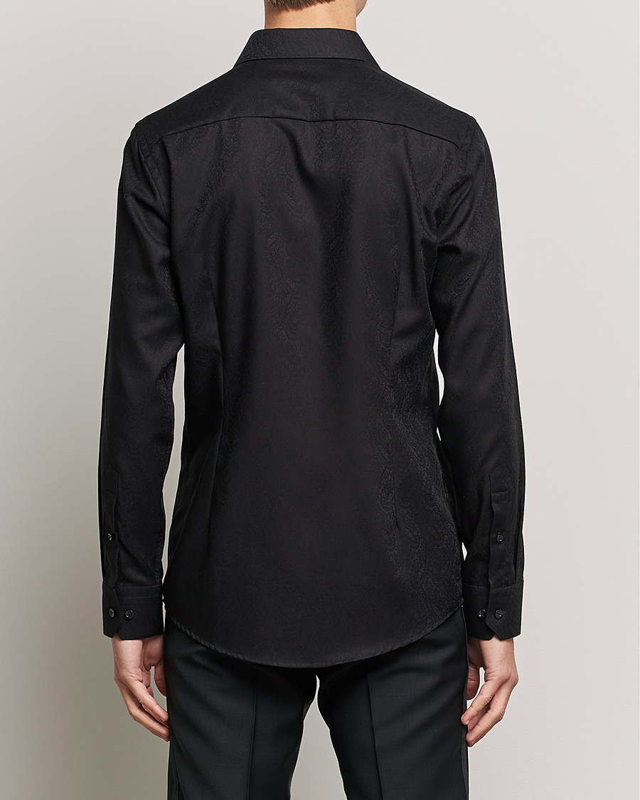 Heren | Overhemden | Eton | Jaquard Paisley Shirt Black