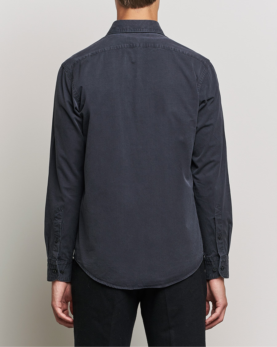 Heren | Overhemden | Eton | Recycled Cotton Denim Shirt Black