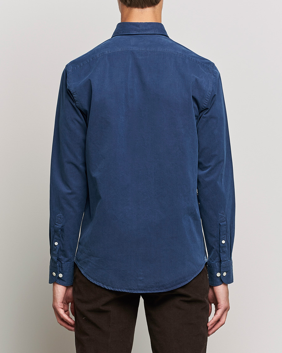 Heren | Overhemden | Eton | Recycled Cotton Denim Shirt Blue