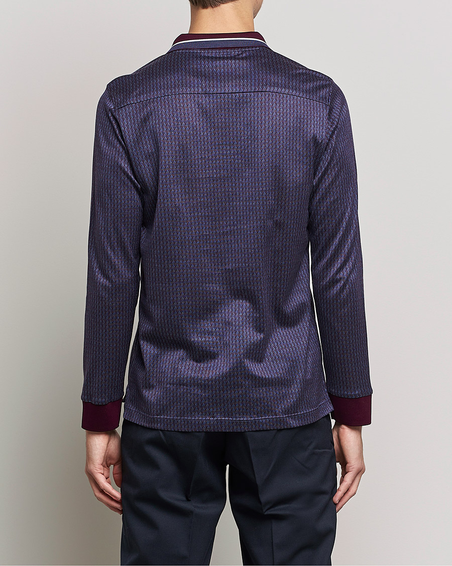 Heren | Truien | Eton | Jacuard Polo Shirt Red