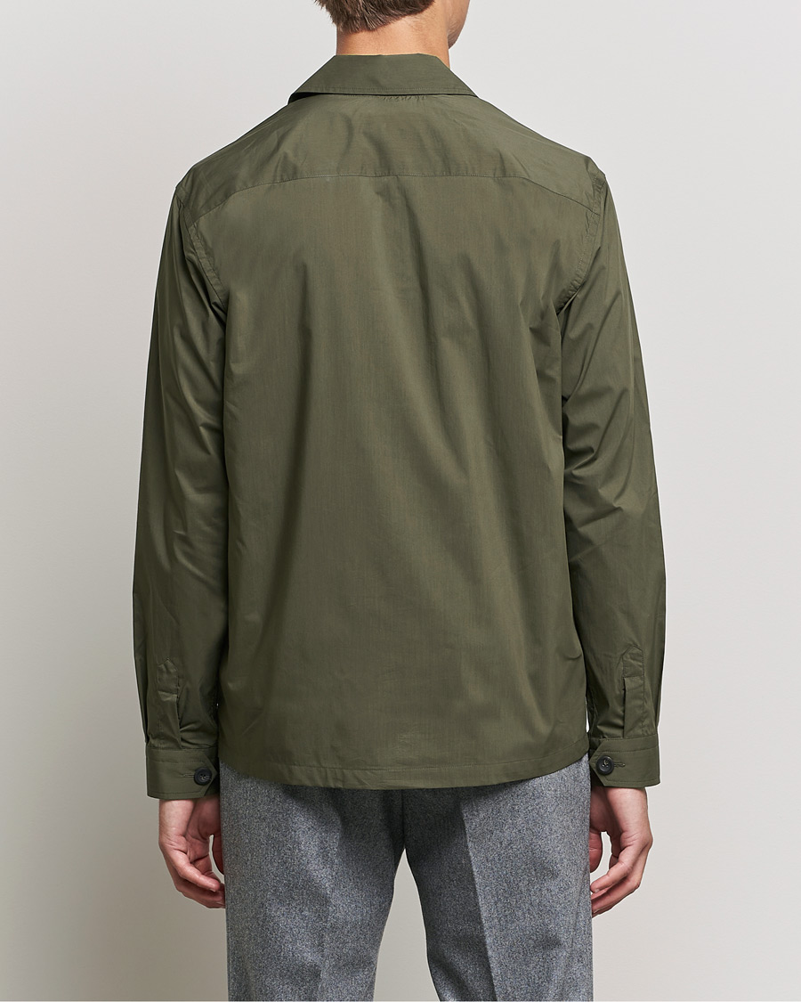 Heren | Overhemden | Eton | Cotton Nylon Overshirt Olive