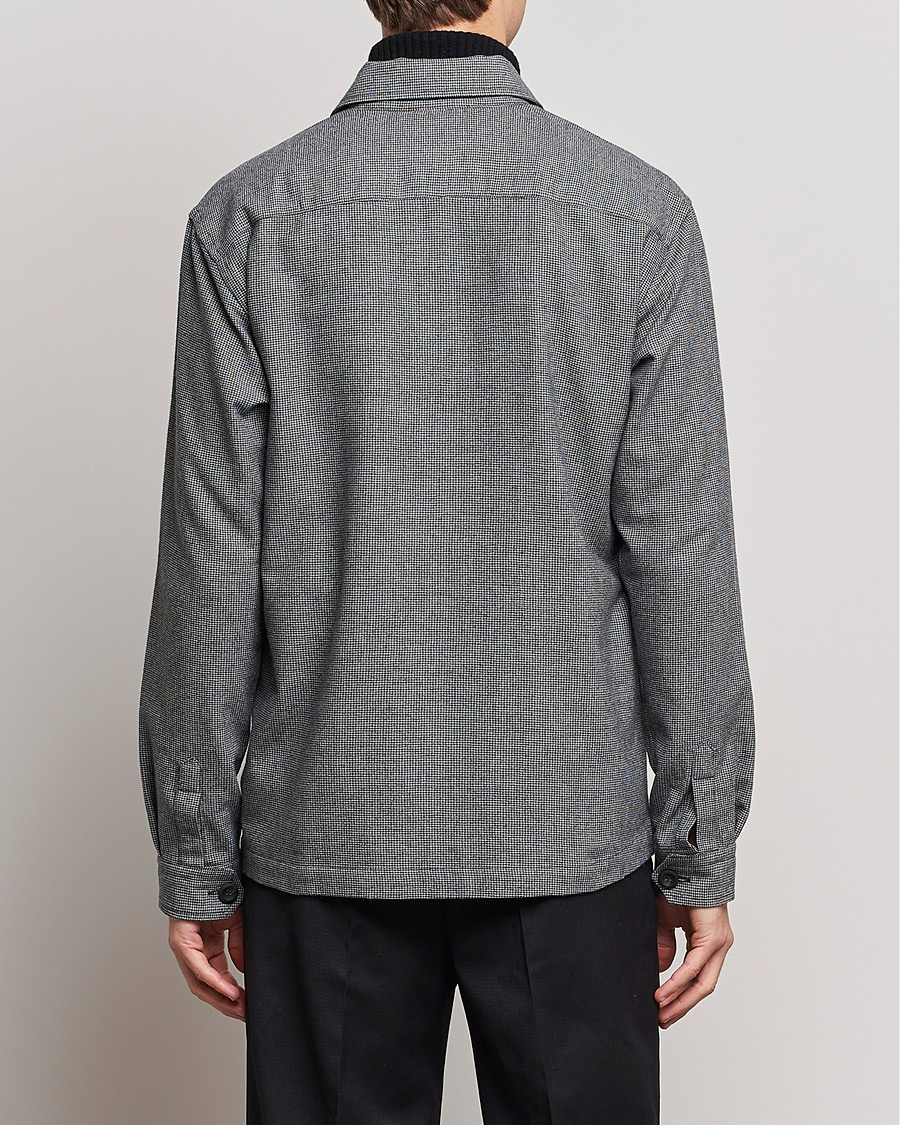 Heren | Overhemden | Eton | Wool Cashmere Overshirt Black