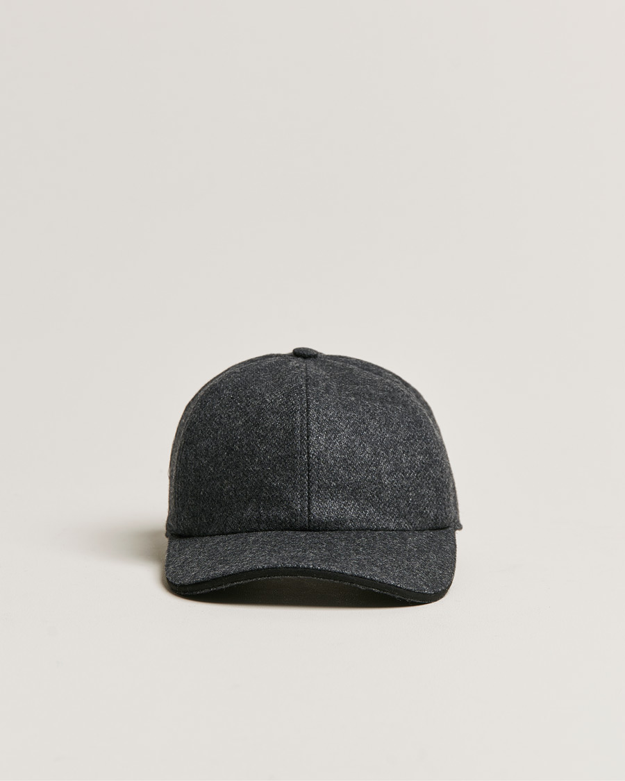 Heren | Eton Wool Baseboll Cap Grey | Eton | Wool Baseboll Cap Grey