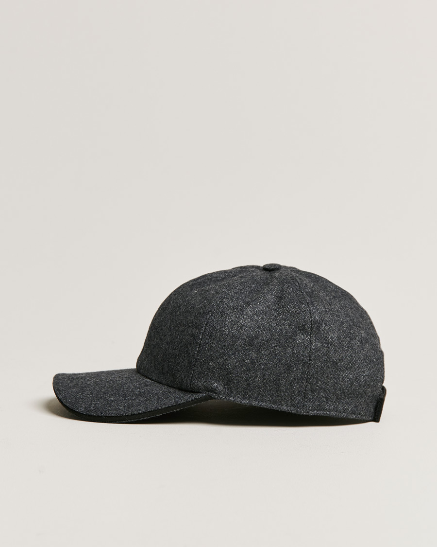Heren | Eton Wool Baseboll Cap Grey | Eton | Wool Baseboll Cap Grey