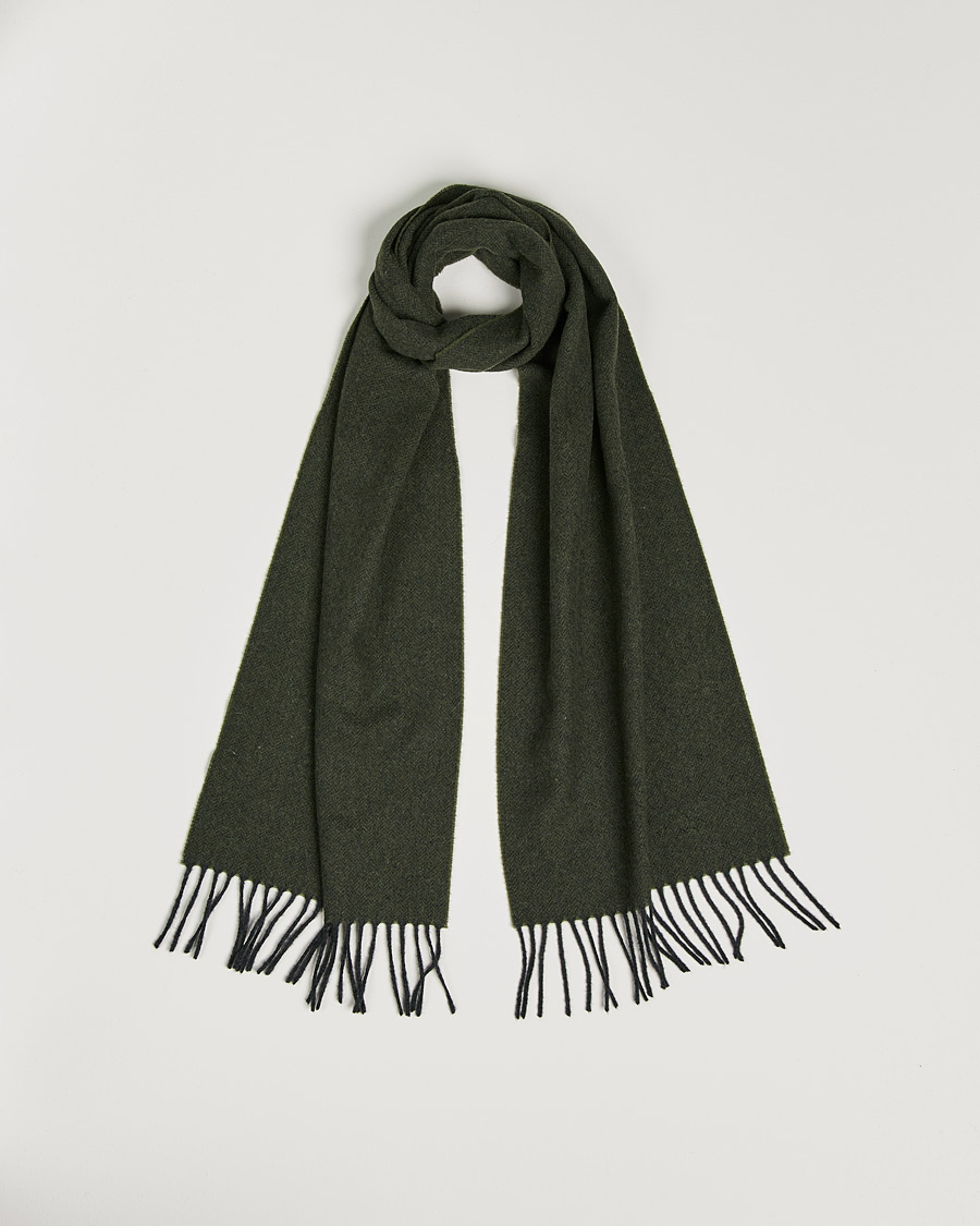 Heren | Eton Wool Scarf Olive | Eton | Wool Scarf Olive