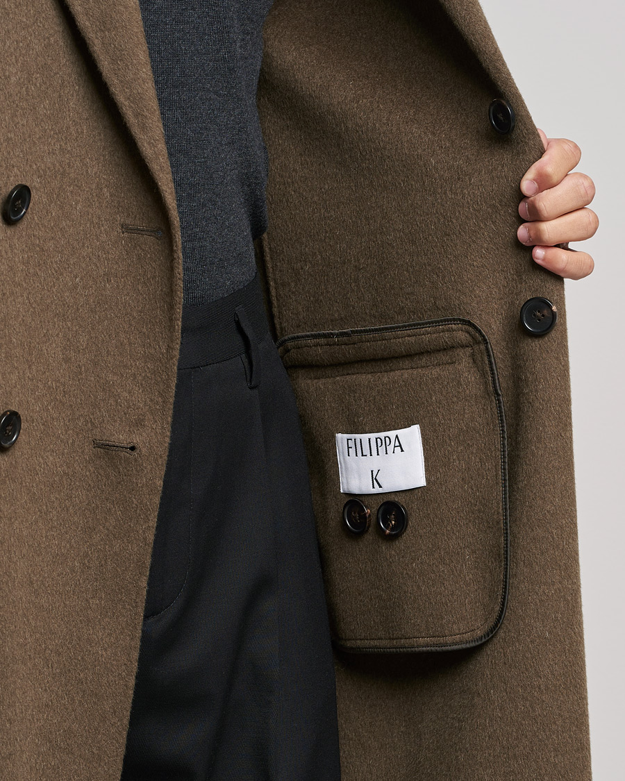 Heren | Jassen | Filippa K | Athens Wool Cashmere Coat Olive Melange