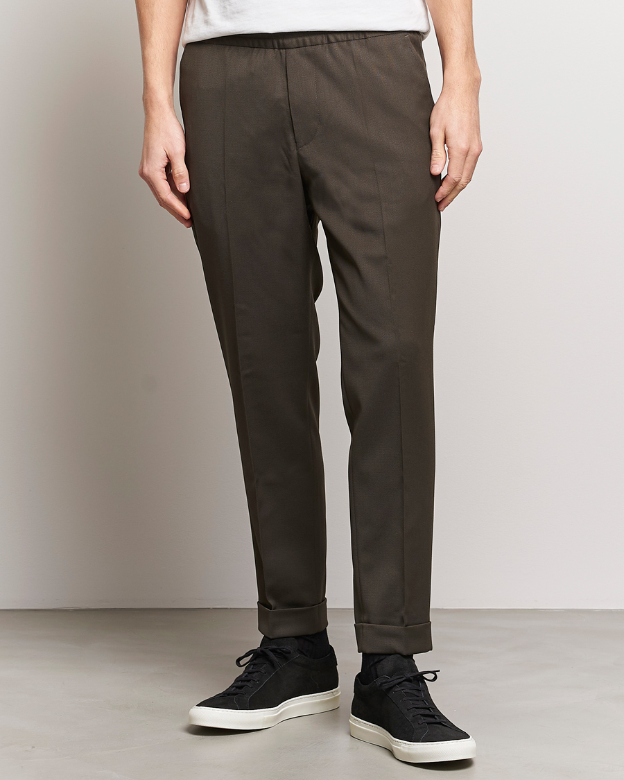 Heren | Kleding | Filippa K | Terry Wool Trousers Dark Forest Green