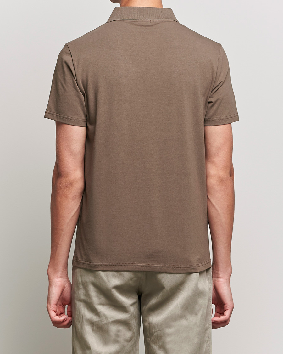 Heren | Polo's | Filippa K | Lycra Polo T-shirt Mole Grey