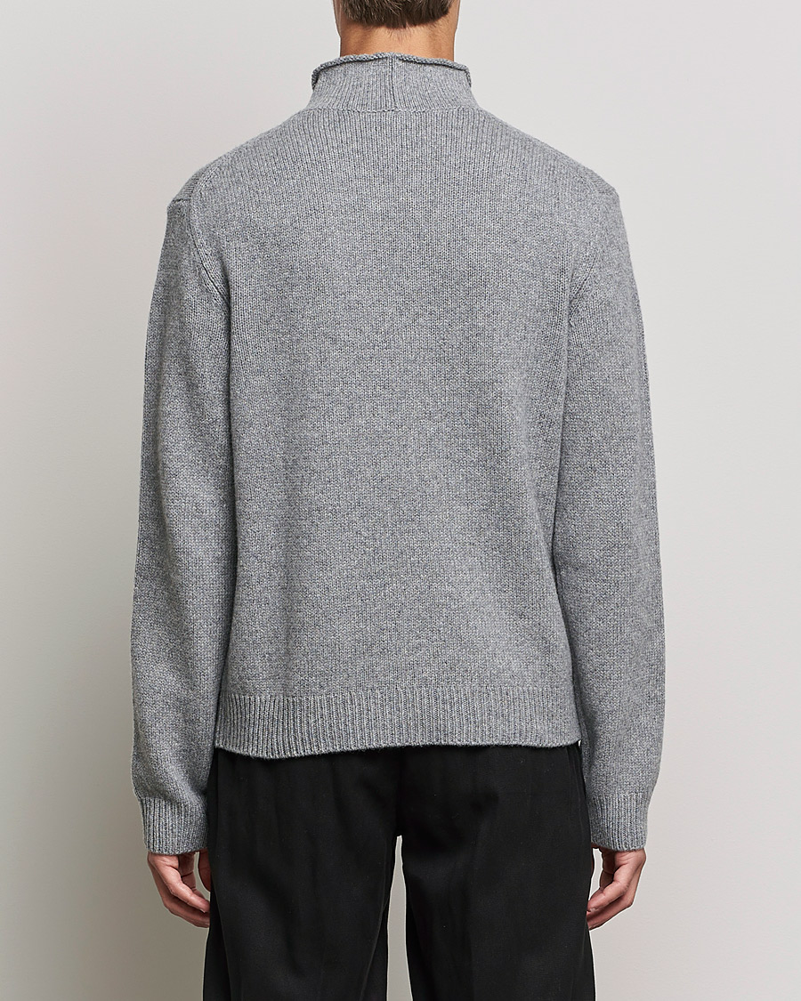 Heren | Truien | Filippa K | Milo Wool Cashmere Sweater Mid Grey Melange