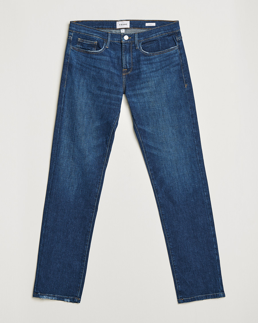 Heren | Jeans | FRAME | L´Homme Slim Stretch Degradable Jeans Indigo Land