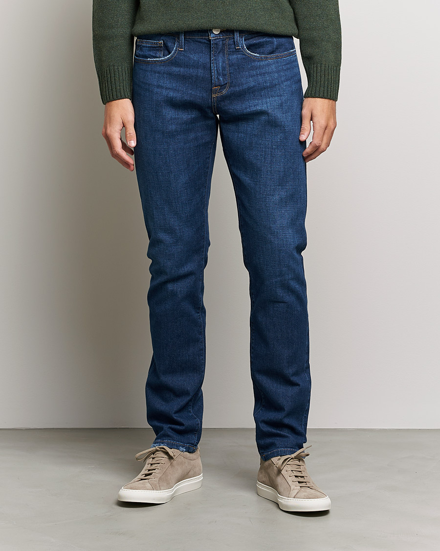 Heren | Jeans | FRAME | L´Homme Slim Stretch Degradable Jeans Indigo Land