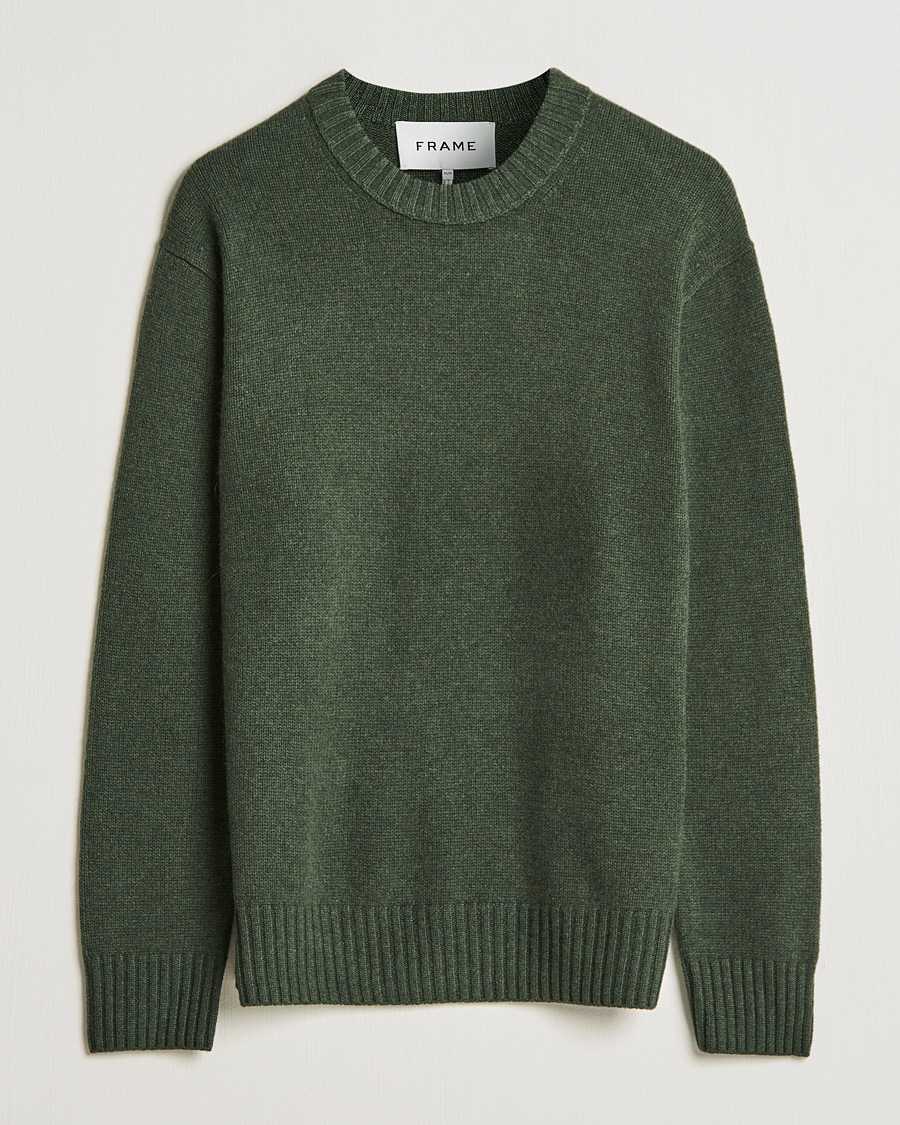 Heren | Truien | FRAME | Cashmere Sweater Military Green