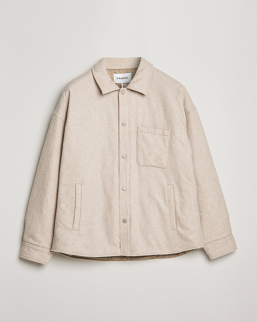 Heren | Overhemden | FRAME | Warm Textured Wool/Cashmere Overshirt Deep Fog