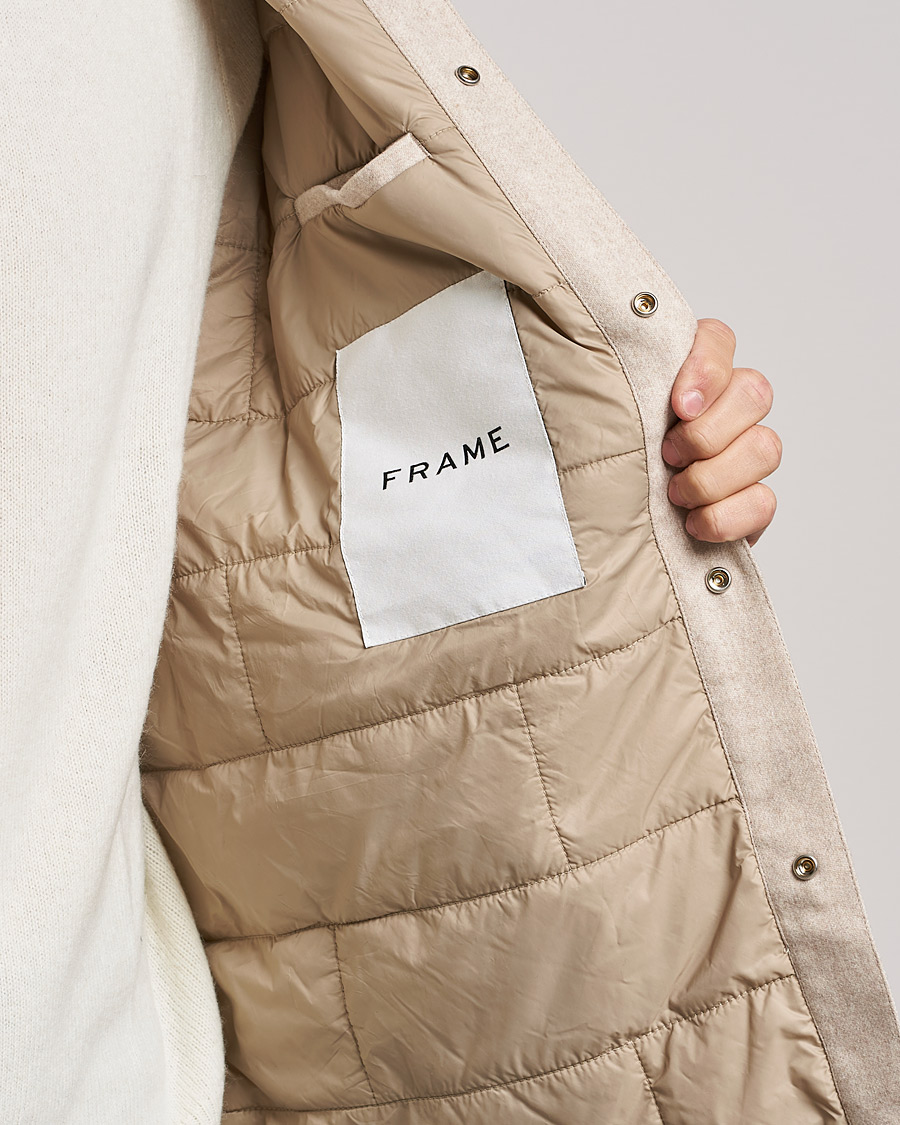 Heren | Overhemden | FRAME | Warm Textured Wool/Cashmere Overshirt Deep Fog