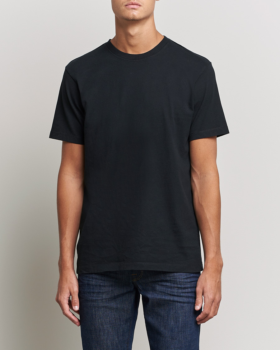 Heren | Zwarte T-shirts | FRAME | Logo T-Shirt Noir
