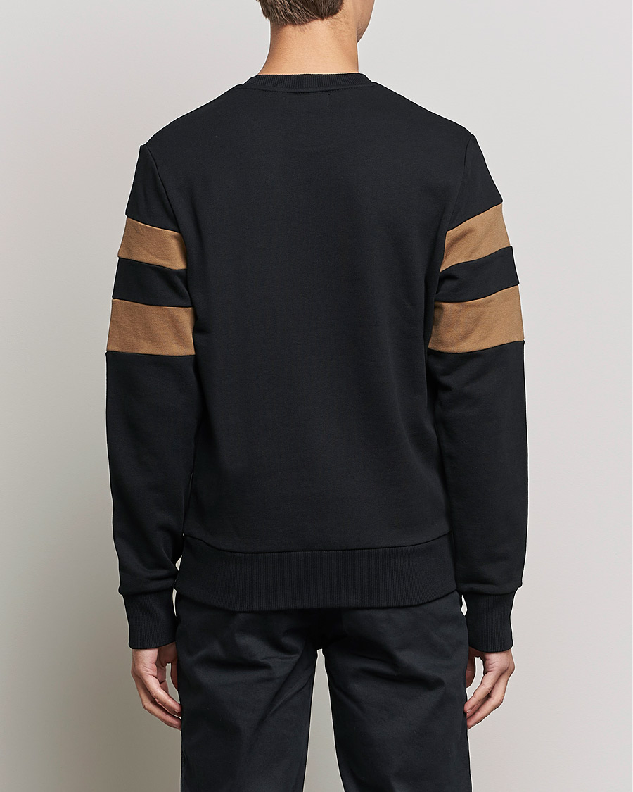 Heren | Truien | Fred Perry | Branded Tipped Sleeve Sweatshirt Black