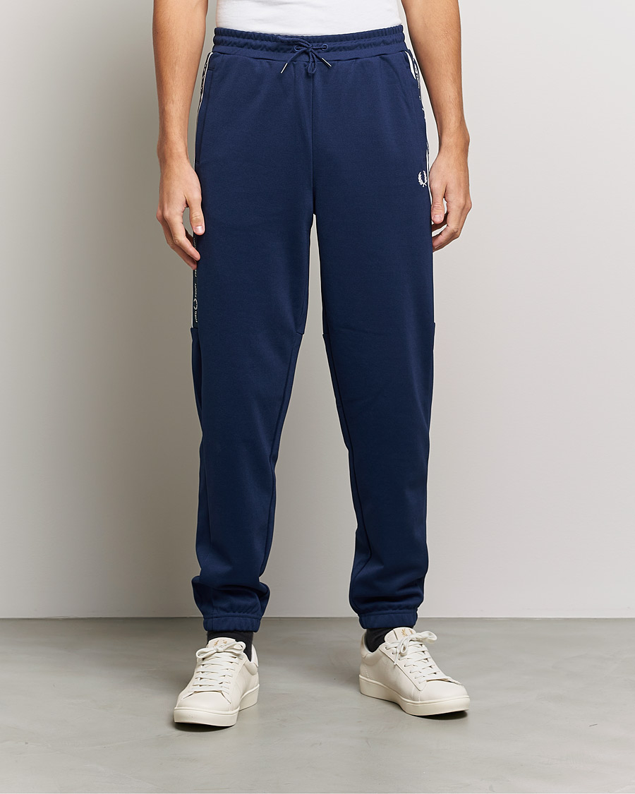 Heren | Broeken | Fred Perry | Tapped Pannel Track Pant Blue