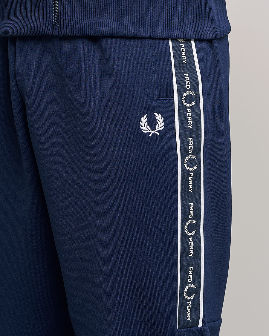 Heren | Broeken | Fred Perry | Tapped Pannel Track Pant Blue