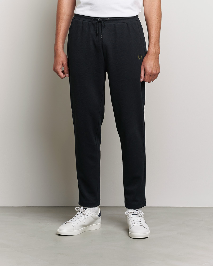Heren | Broeken | Fred Perry | Knitted Tapped Track Pant Black