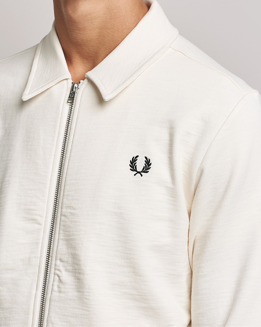Heren | Truien | Fred Perry | Zip Though Sweatshirt Ecru