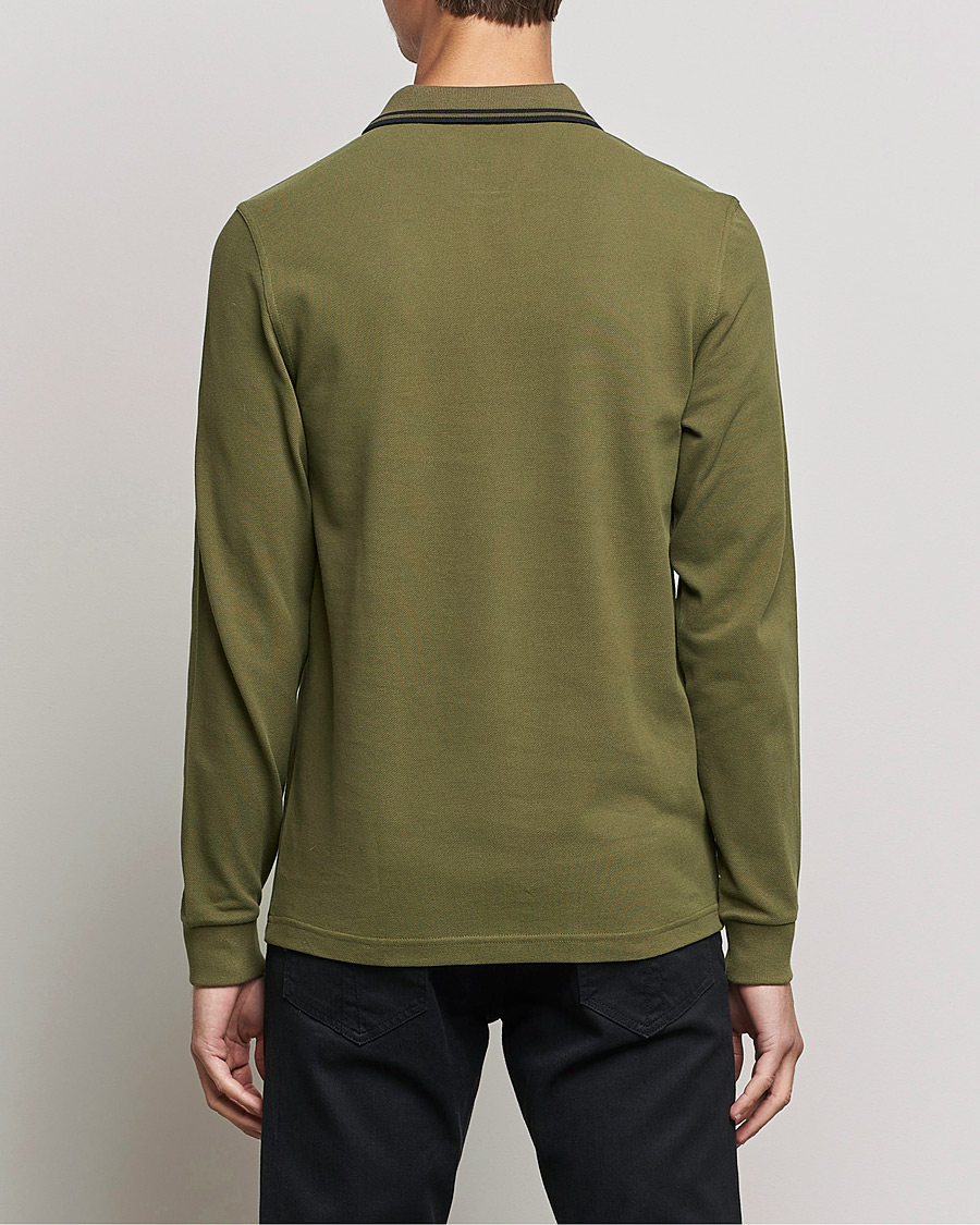 Heren | Truien | Fred Perry | Long Sleeve Twin Tipped Shirt Uniform Green
