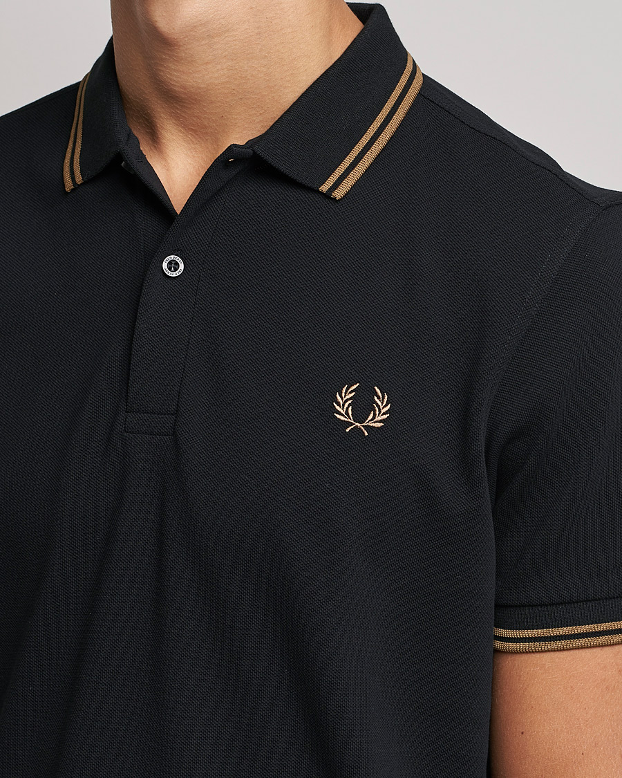 Heren | Polo's | Fred Perry | Twin Tipped Shirt Black