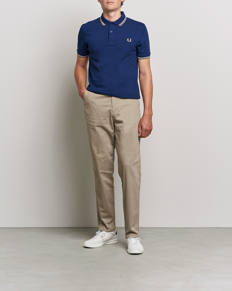 Heren | Polo's | Fred Perry | Twin Tipped Shirt Navy