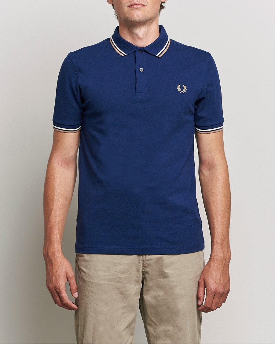 Heren | Polo's | Fred Perry | Twin Tipped Shirt Navy
