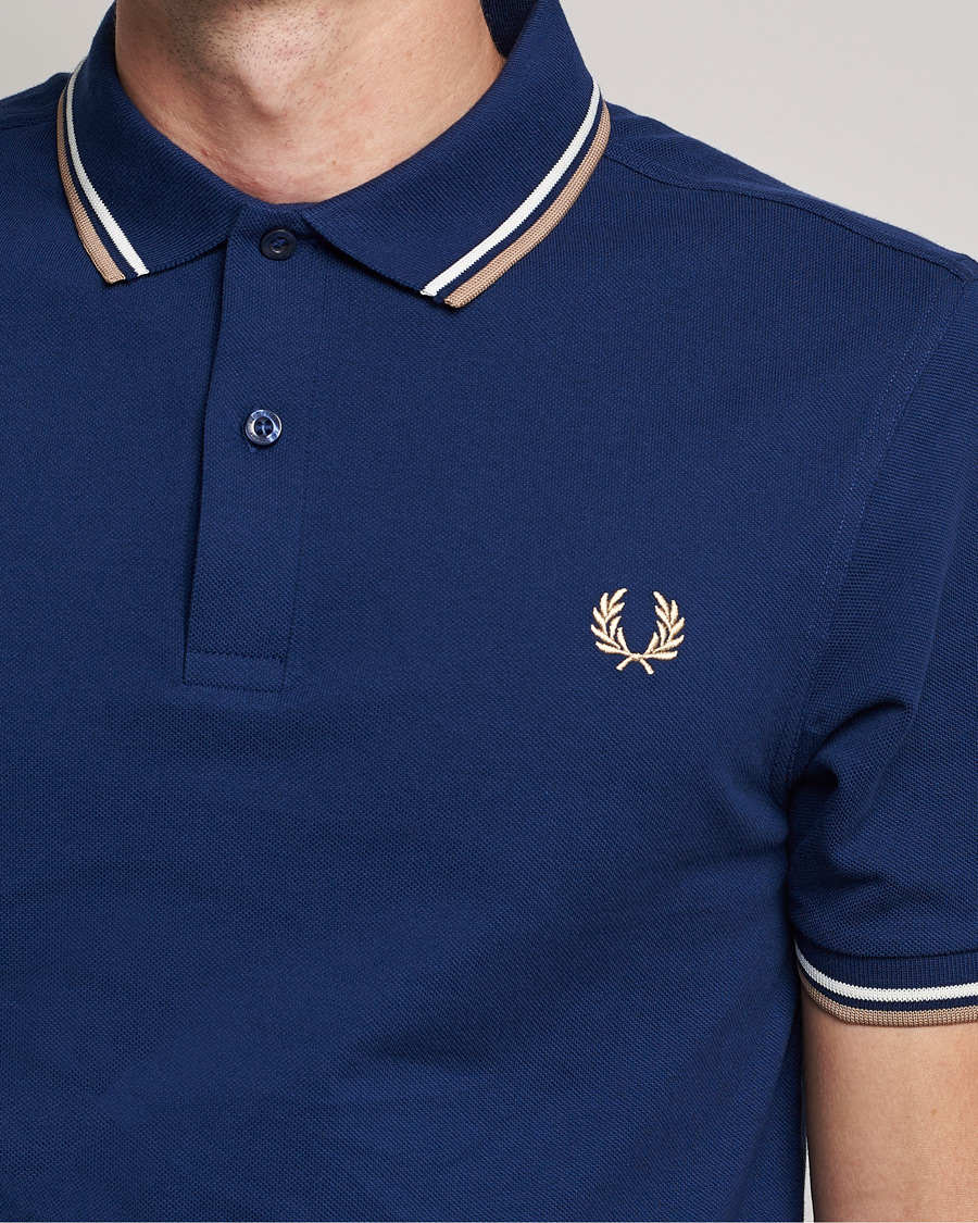 Heren | Polo's | Fred Perry | Twin Tipped Shirt Navy