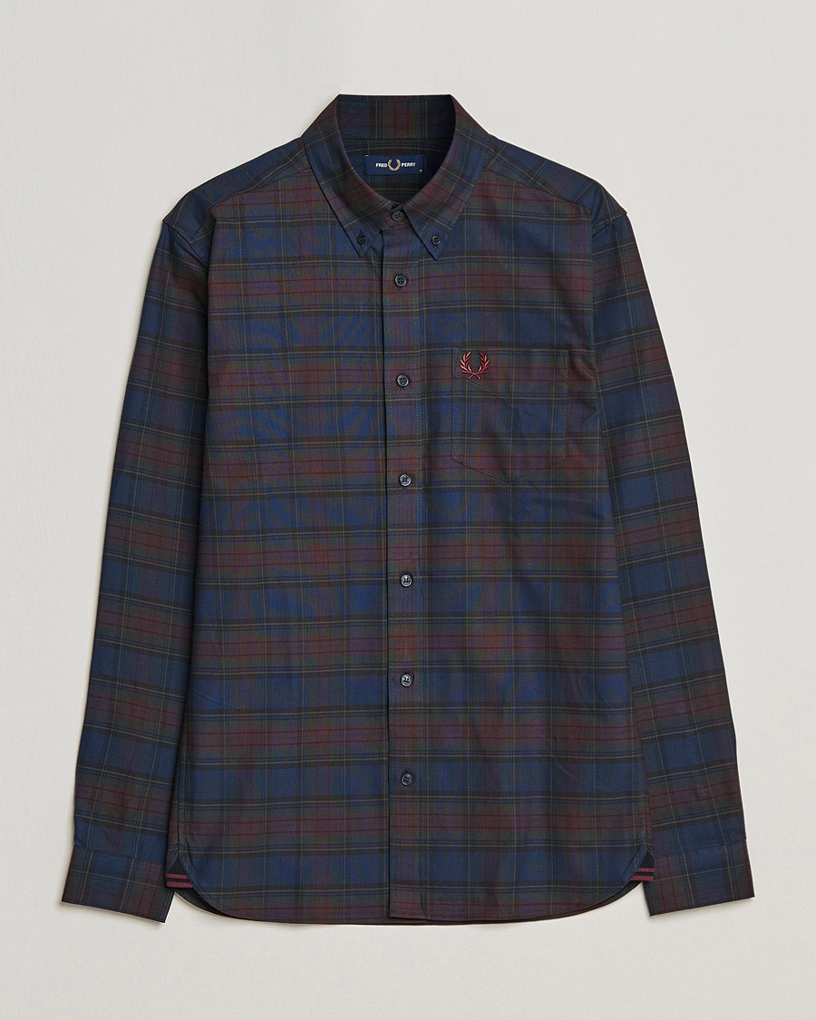 Heren | Overhemden | Fred Perry | Tartan Shirt Navy
