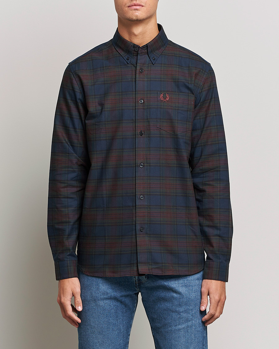 Heren | Overhemden | Fred Perry | Tartan Shirt Navy