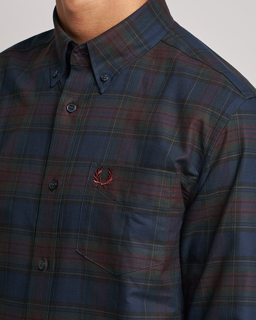 Heren | Overhemden | Fred Perry | Tartan Shirt Navy