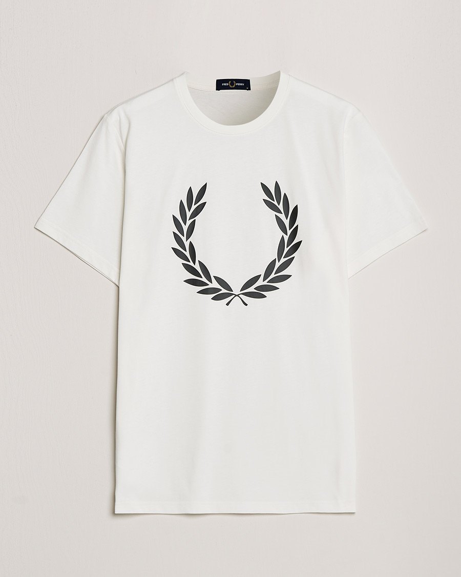 Heren | T-shirts | Fred Perry | Laurel Wreath T-Shirt Snow White
