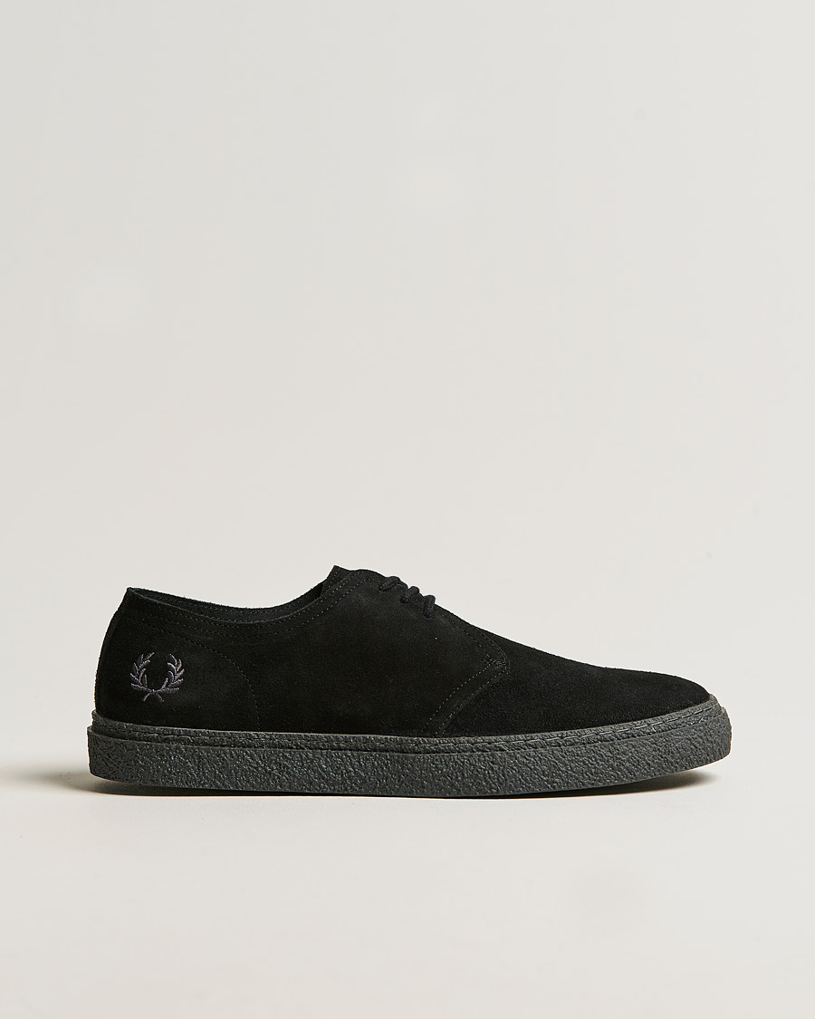 Heren | Fred Perry Linden Suede Derby Black | Fred Perry | Linden Suede Derby Black
