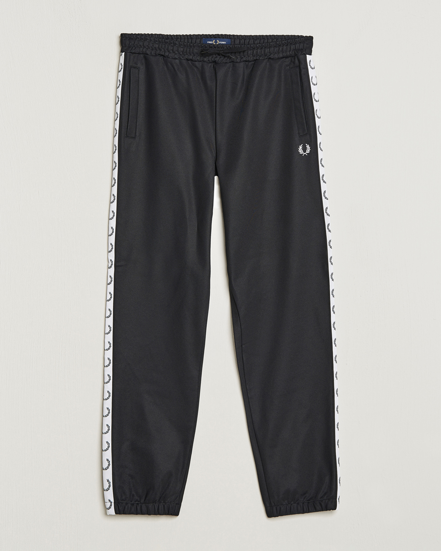 Heren | Broeken | Fred Perry | Taped Track Pants Black