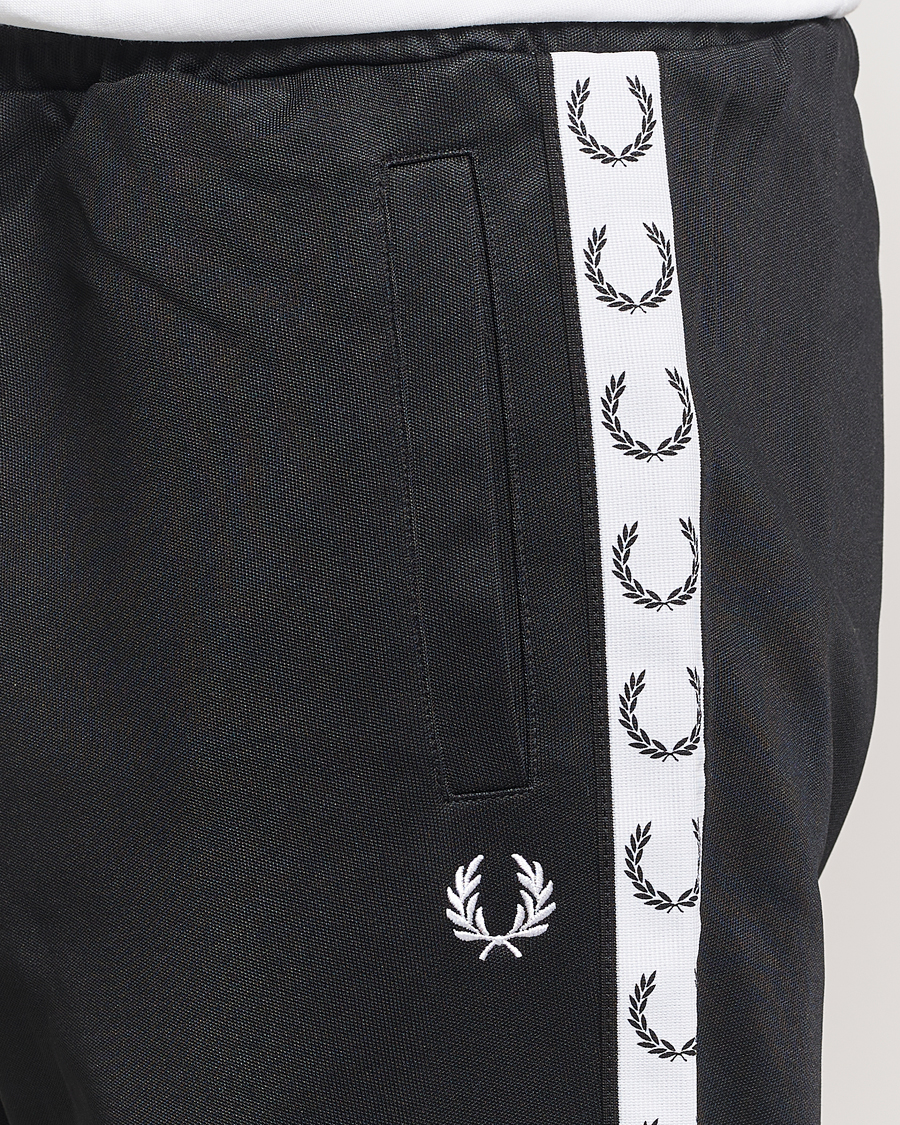 Heren | Broeken | Fred Perry | Taped Track Pants Black