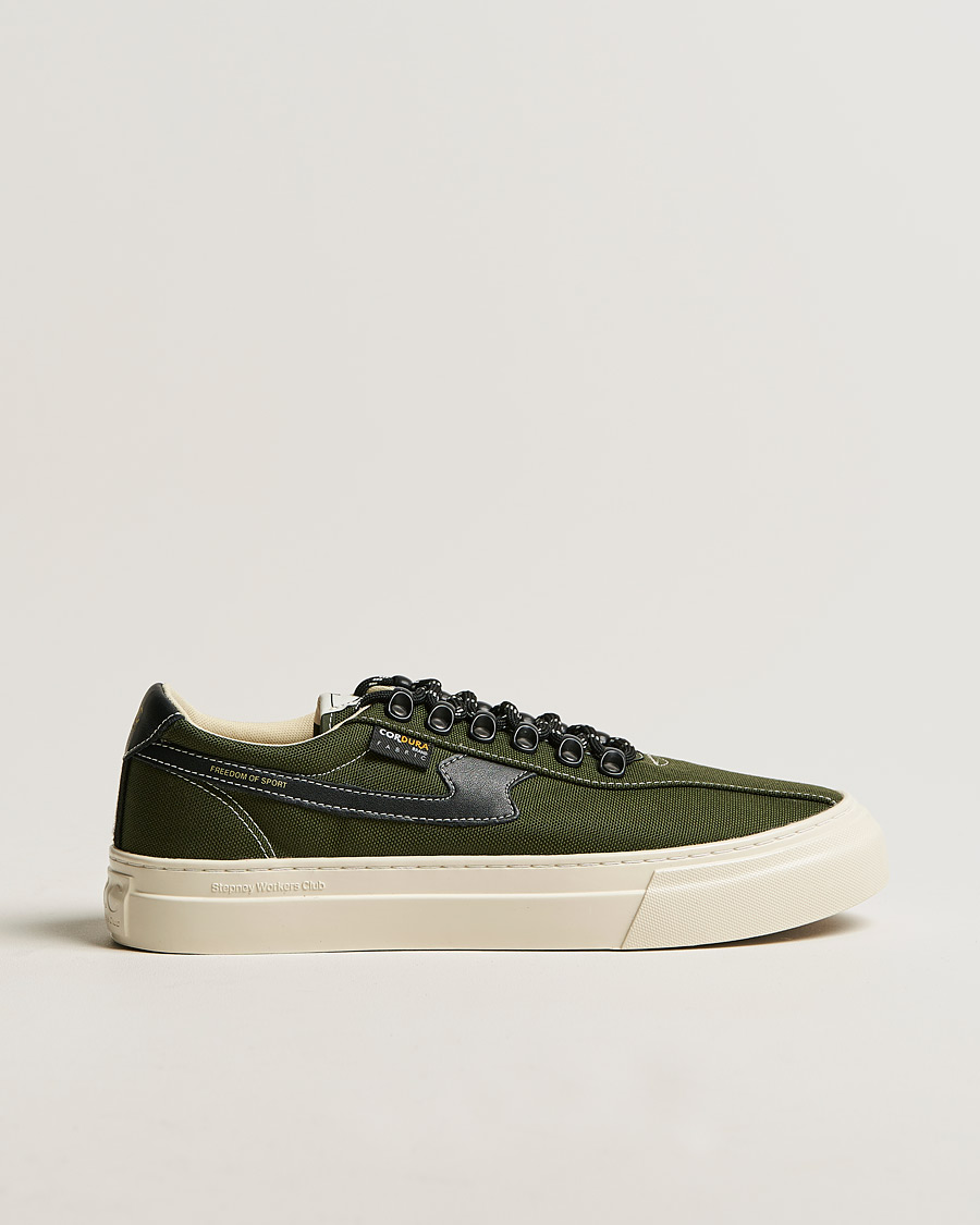 Heren | Stepney Workers Club Dellow S-Strike Cup Cordura Sneaker Military/Black | Stepney Workers Club | Dellow S-Strike Cup Cordura Sneaker Military/Black