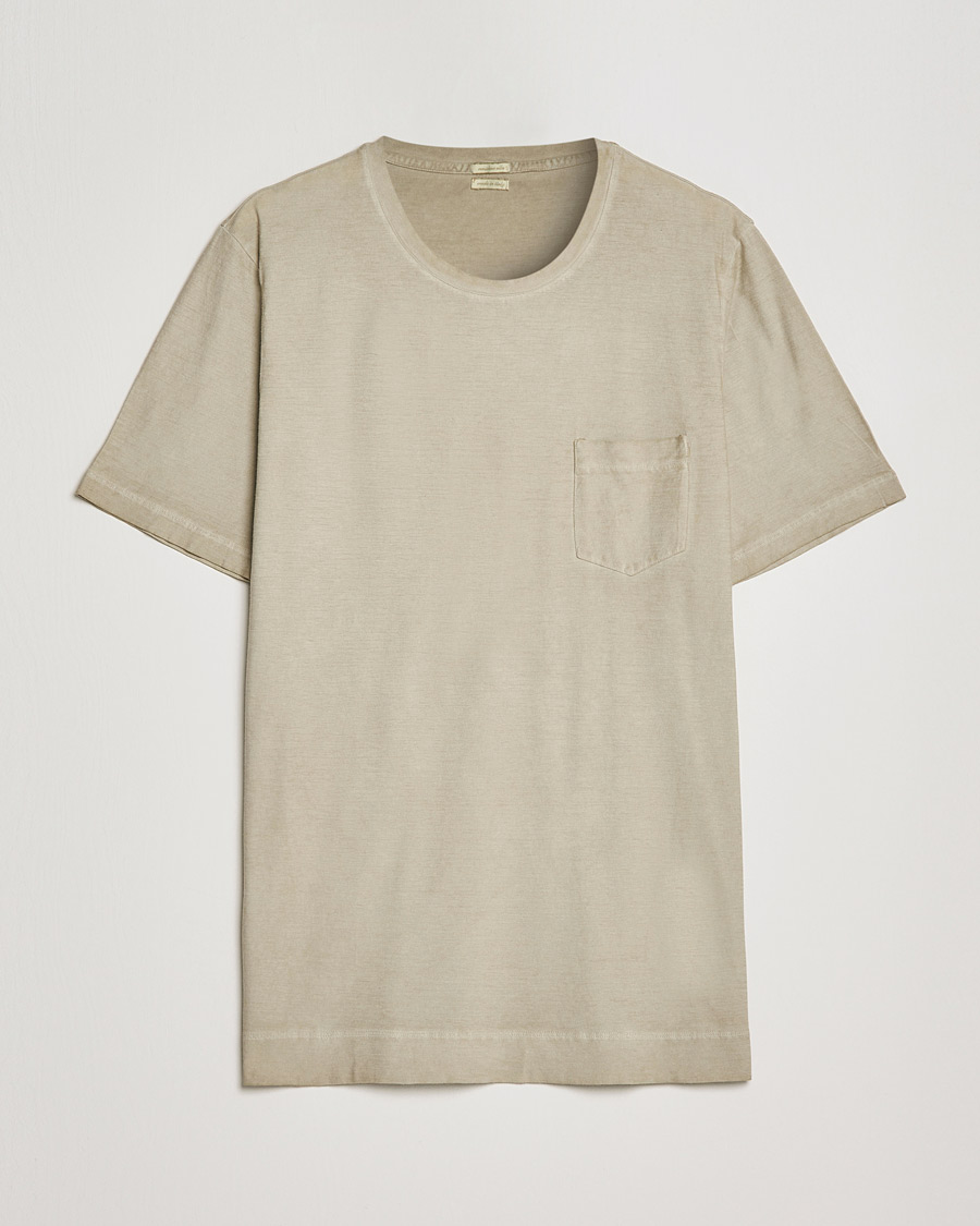 Heren | T-shirts | Massimo Alba | Panarea Watercolor T-Shirt Chalk